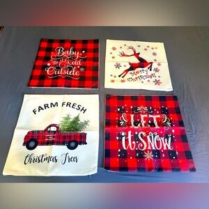 Christmas pillow covers ( set of 4)